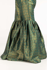 Green Jamawar Trousers TR-22-205