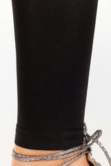 Black Jersey Tights TR-22-50