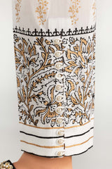 Off-White Screen Printed Cambric Trousers TR-22-53