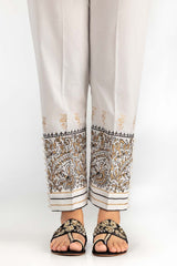 Off-White Screen Printed Cambric Trousers TR-22-53