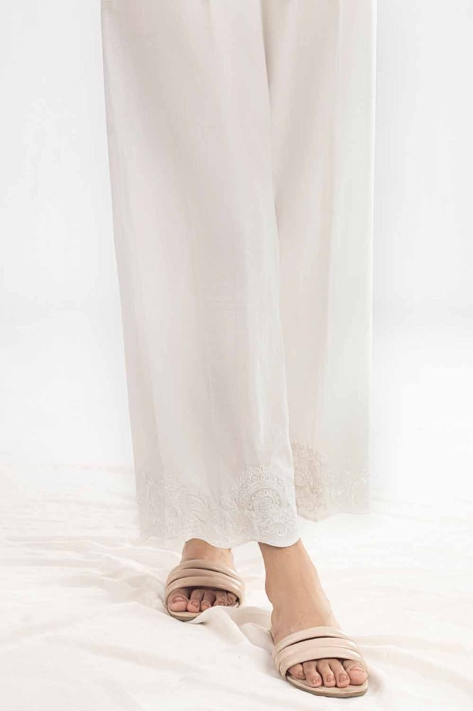 Unstitched Embroidered Cambric Trouser TR-42001