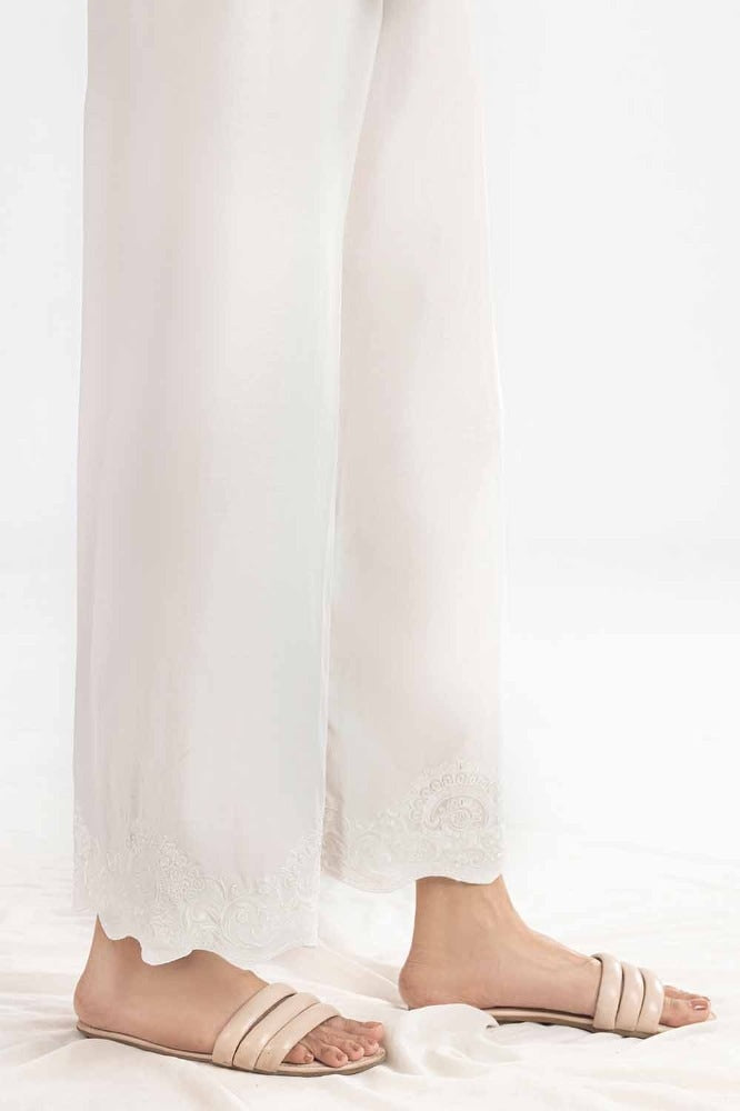 Unstitched Embroidered Cambric Trouser TR-42001