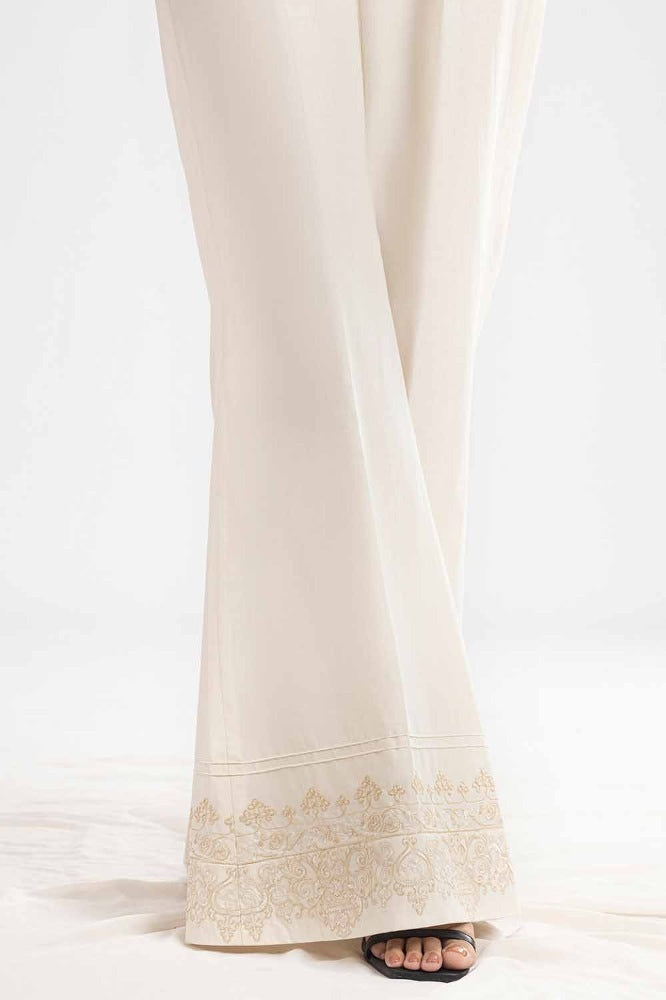 Unstitched Embroidered Cambric Trouser