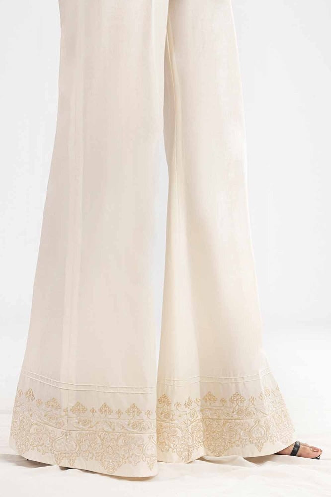 Unstitched Embroidered Cambric Trouser