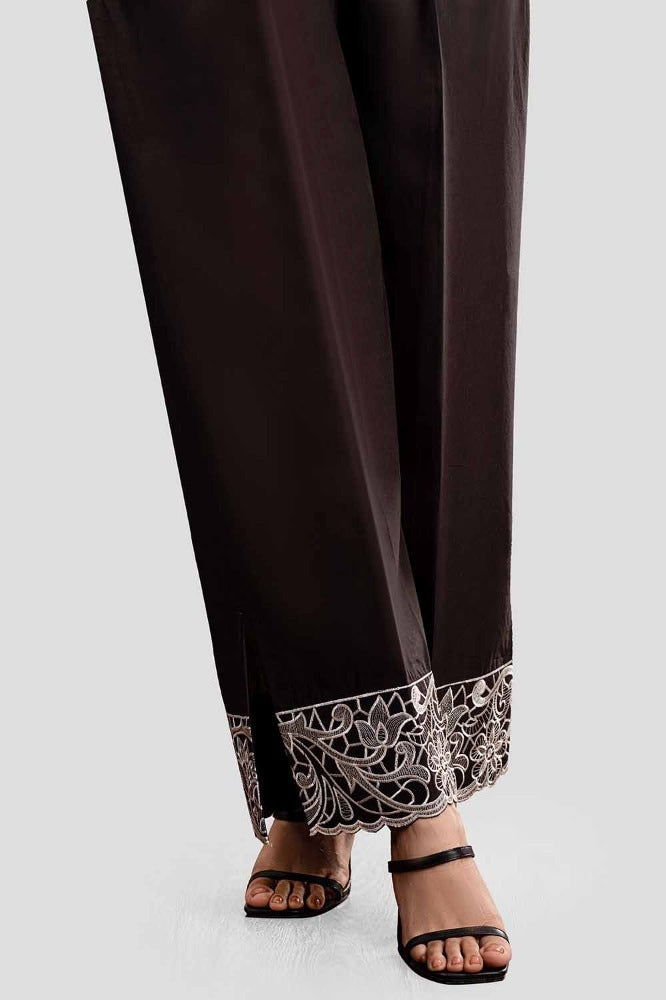 Unstitched Embroidered Cambric Trouser TR-42003
