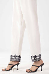 Unstitched Embroidered Cambric Trouser TR-42005