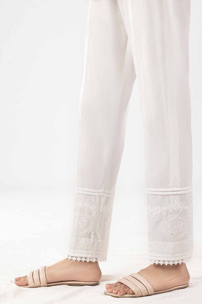 Unstitched Embroidered Cambric Trouser