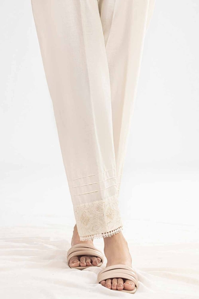 Unstitched Embroidered Cambric Trouser TR-42008