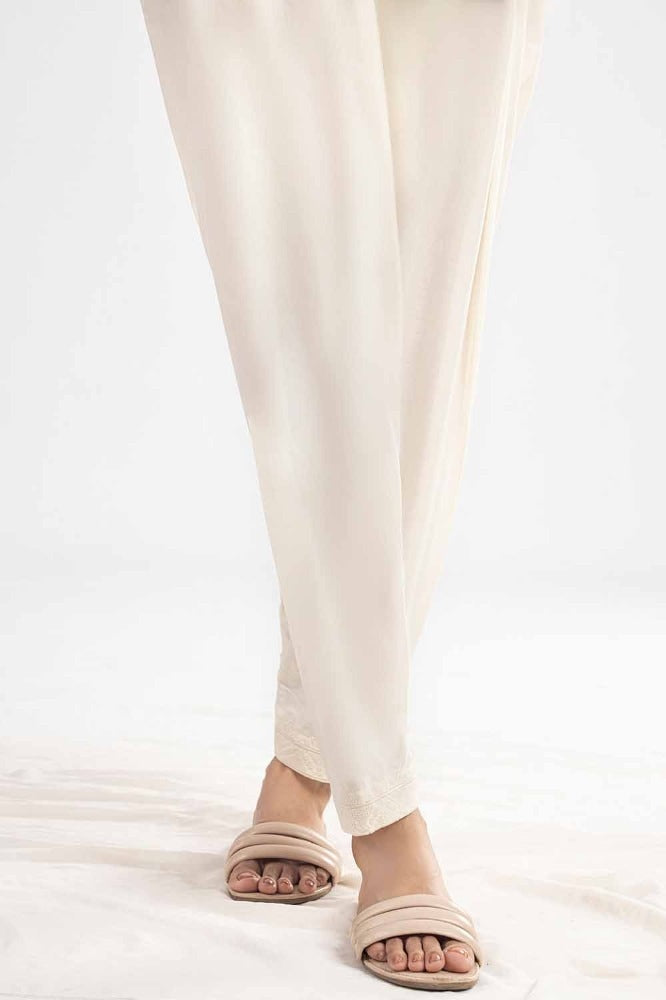 Unstitched Embroidered Cambric Trouser TR-42010