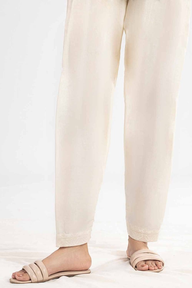 Unstitched Embroidered Cambric Trouser TR-42010