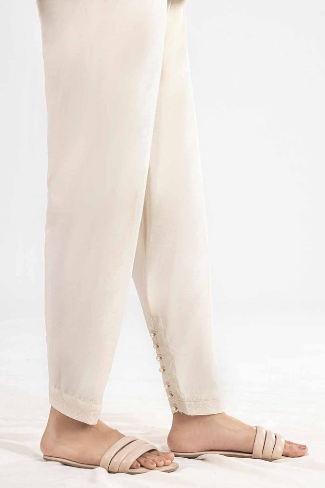 Unstitched Embroidered Cambric Trouser TR-42010