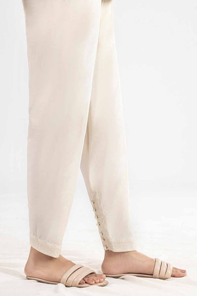 Unstitched Embroidered Cambric Trouser