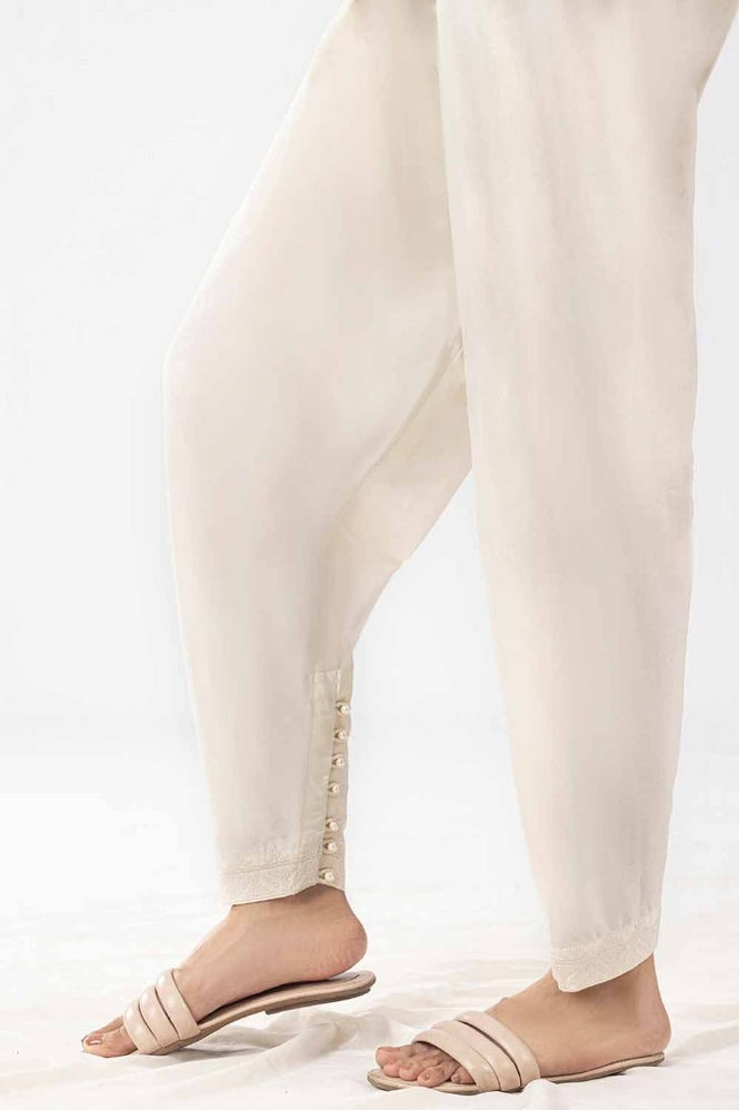 Unstitched Embroidered Cambric Trouser