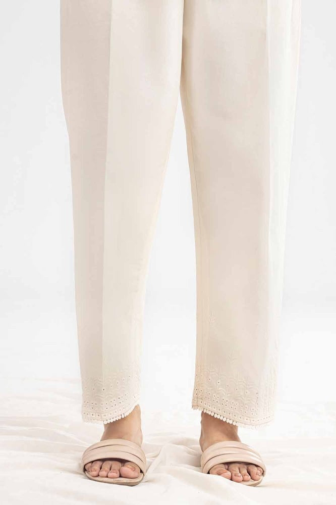 Unstitched Embroidered Cambric Trouser TR-42011