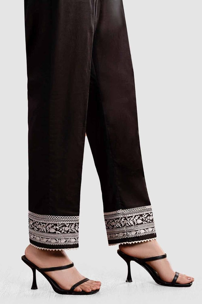 Unstitched Embroidered Cambric Trouser