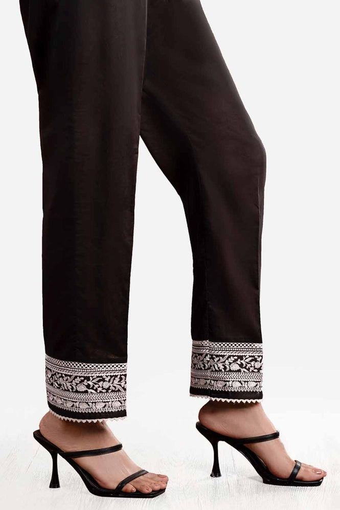 Unstitched Embroidered Cambric Trouser