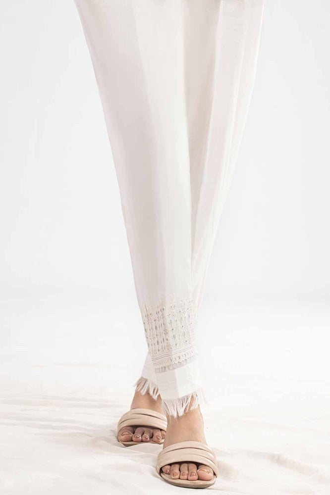 Unstitched Embroidered Cambric Trouser TR-42014
