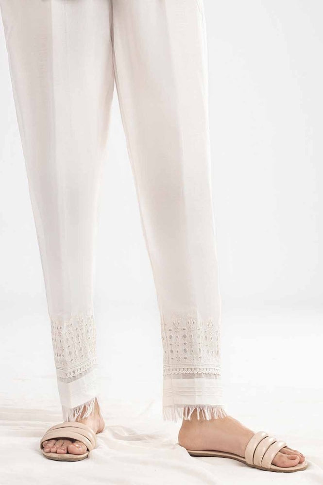 Unstitched Embroidered Cambric Trouser