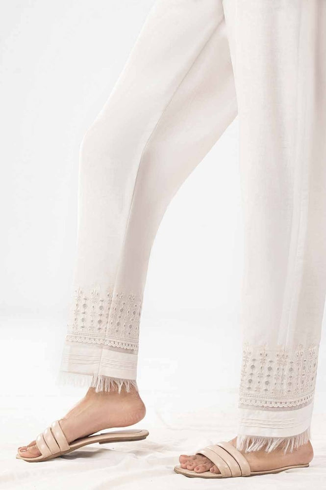 Unstitched Embroidered Cambric Trouser