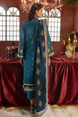 3 Piece Embroidered Khaddar Unstitched Suit  K-32019