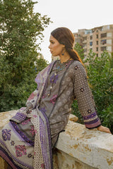 2 Piece Unstitched Gold Printed Lawn Shirt Dupatta TL-22025