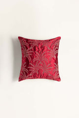 Tropical Velvet Embroidered Cushion Cover