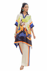 2 Piece Unstitched Printed Silk Suit TS-42007