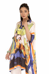 2 Piece Unstitched Printed Silk Suit TS-42007