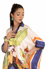 2 Piece Unstitched Printed Silk Suit TS-42007