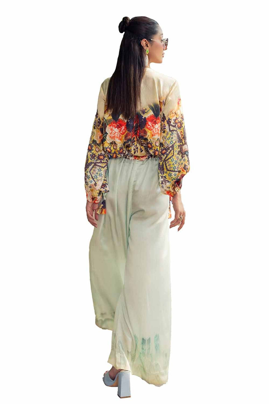 2 Piece Unstitched Printed Silk Suit