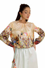 2 Piece Unstitched Printed Silk Suit TS-42013