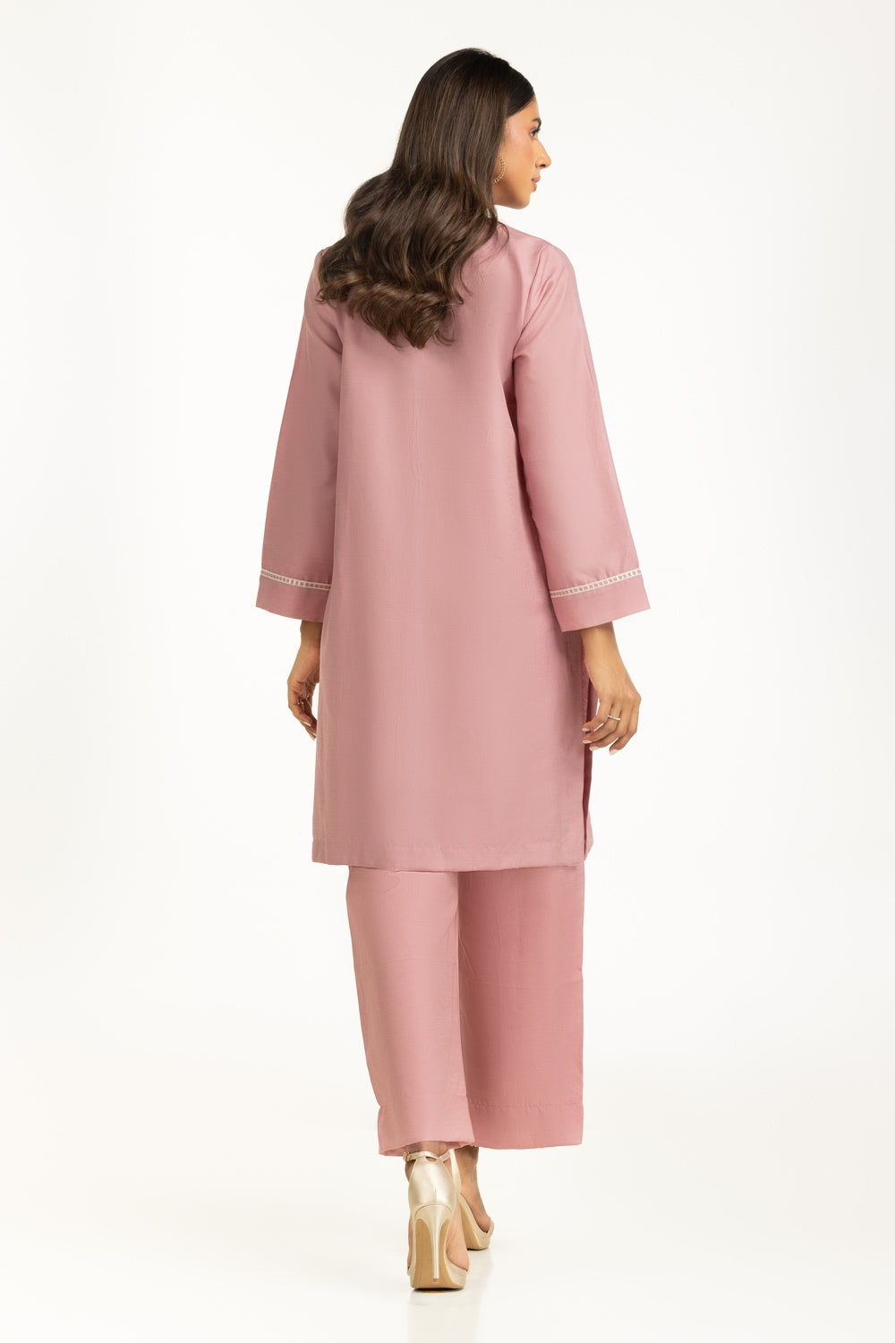Twill Yarn-dyed Embroidered Co-Ord Set IPST-44809-A
