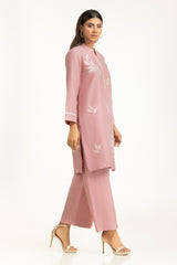 Twill Yarn-dyed Embroidered Co-Ord Set IPST-44809-A