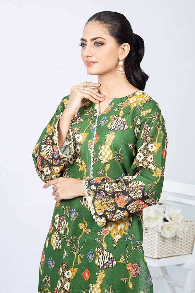 Printed Khaddar Unstitched Shirt