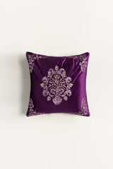 Vase Velvet Embroidered Cushion Cover
