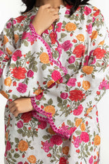 Viscose Jacquard Printed Co-Ord Set IPST-44345