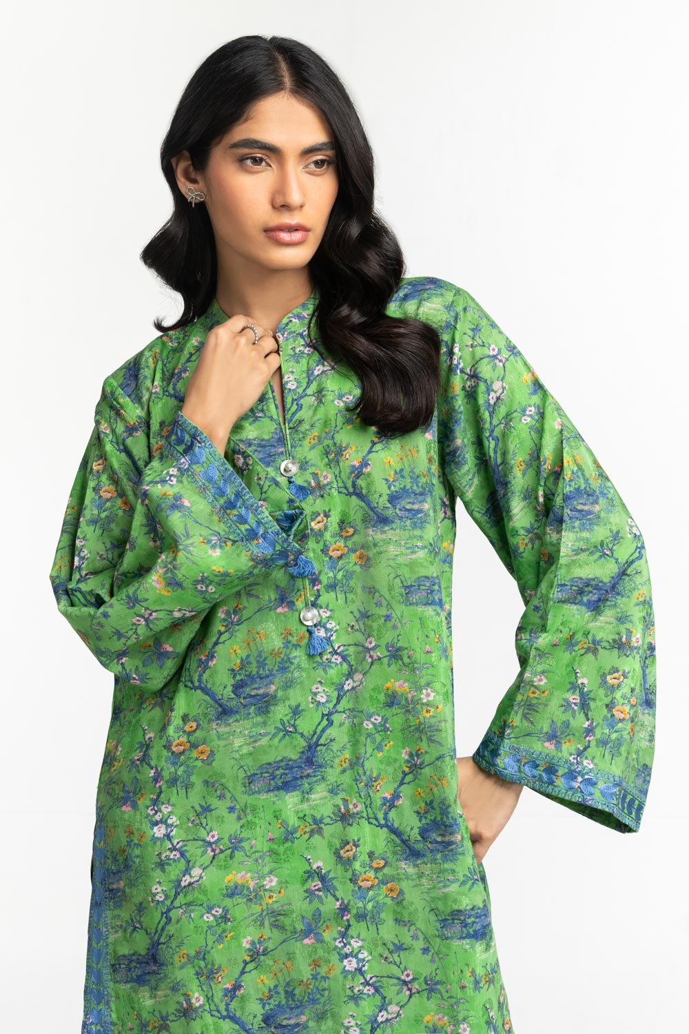 Viscose Jacquard Printed Co-Ord Set IPST-44346
