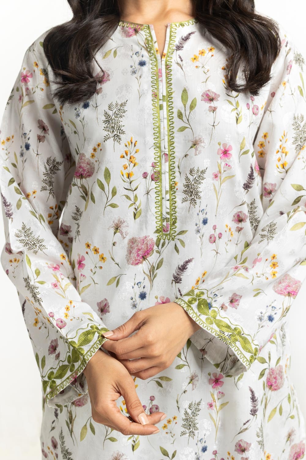 Viscose Jacquard Printed Co-Ord Set IPST-44349