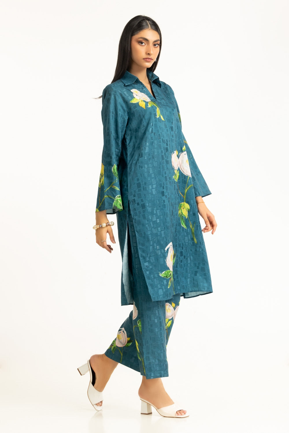 Viscose Jacquard Printed Co-Ord Set IPST-44578