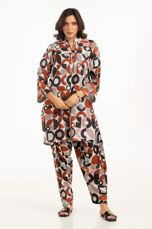 Viscose Jacquard Printed Co-Ord Set IPST-44581