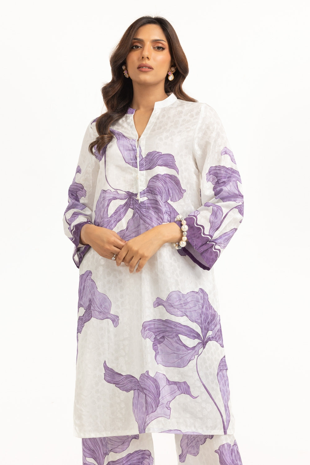 Viscose Jacquard Printed Co-Ord Set IPST-44582