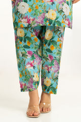 Viscose Jacquard Printed Co-Ord Set With Embroidered IPST-44580