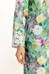 Viscose Jacquard Printed Co-Ord Set With Embroidered IPST-44580