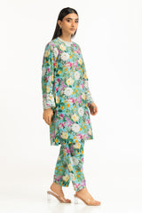 Viscose Jacquard Printed Co-Ord Set With Embroidered IPST-44580