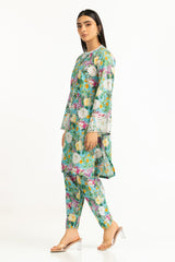 Viscose Jacquard Printed Co-Ord Set With Embroidered IPST-44580