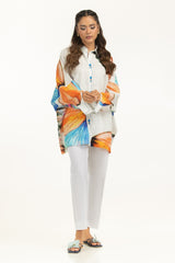Viscose Jacquard Printed Shirt IPS-44579-B