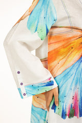 Viscose Jacquard Printed Shirt With Embroidered IPS-44579
