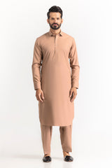 Vision Red Wood Unstitched Fabric Blended