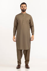 Vision Red Wood Unstitched Fabric Blended