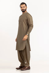 Vision Red Wood Unstitched Fabric Blended